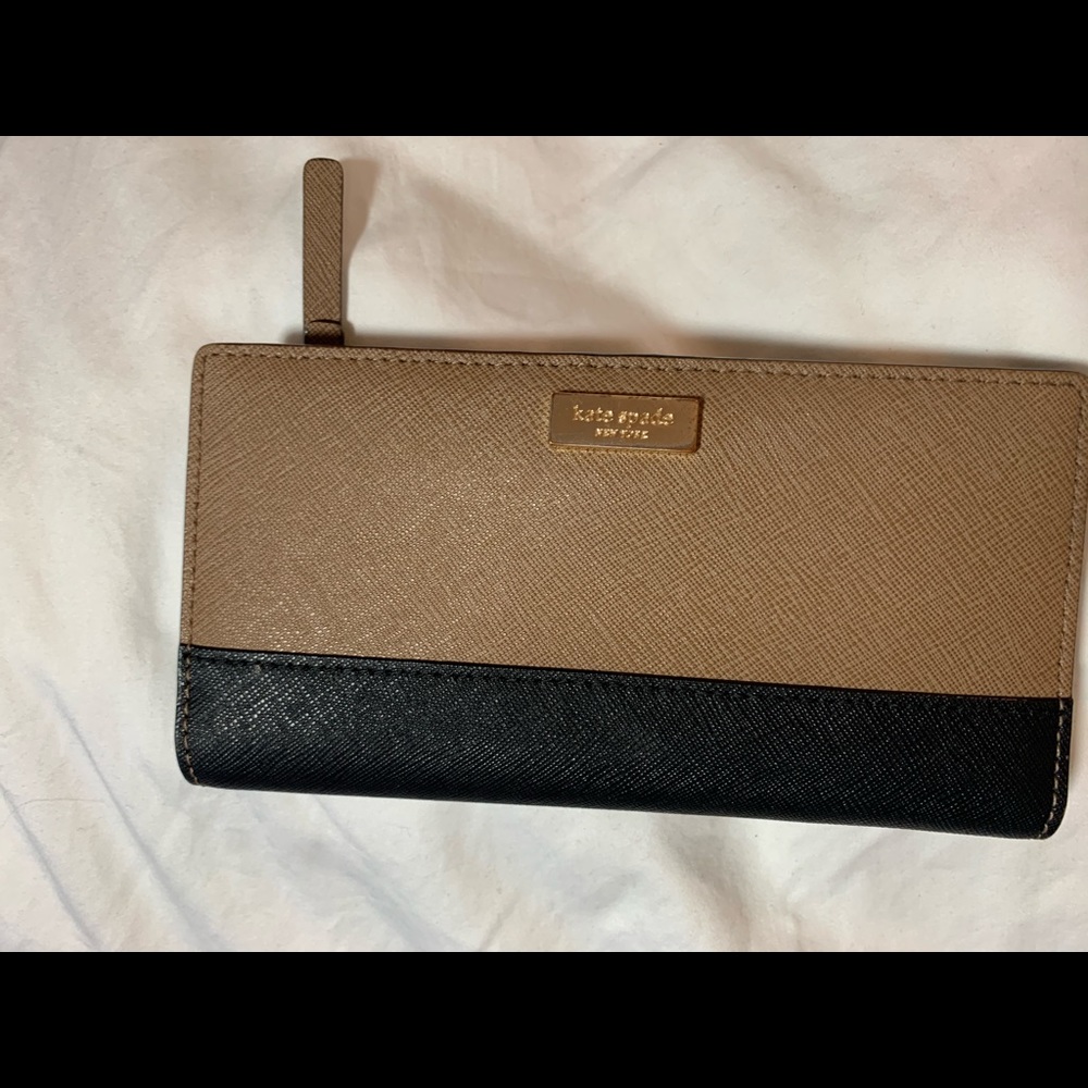 Brown and black Kate Spade Wallet
